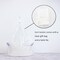Empty Gift Baskets, Cute Woven Baskets for Storage, Small White Cotton Rope Baskets with Purple Handles for Women, Baby, Kid’s, Pets Storage(Oval, 12"x 8"x 5")